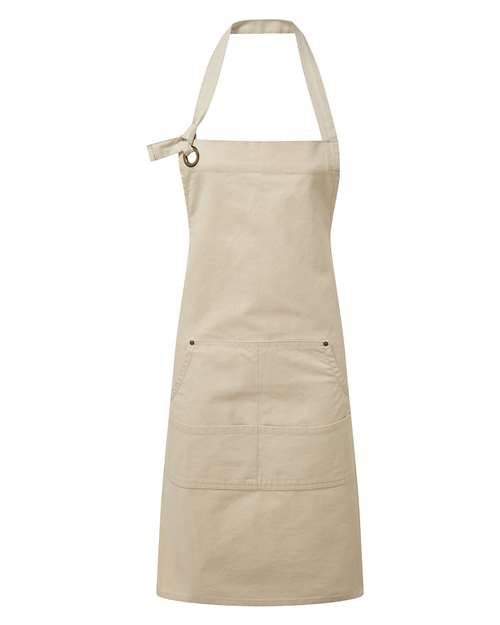 Artisan Collection by Reprime Calibre Heavy Cotton Canvas Pocket Apron - Natural Front
