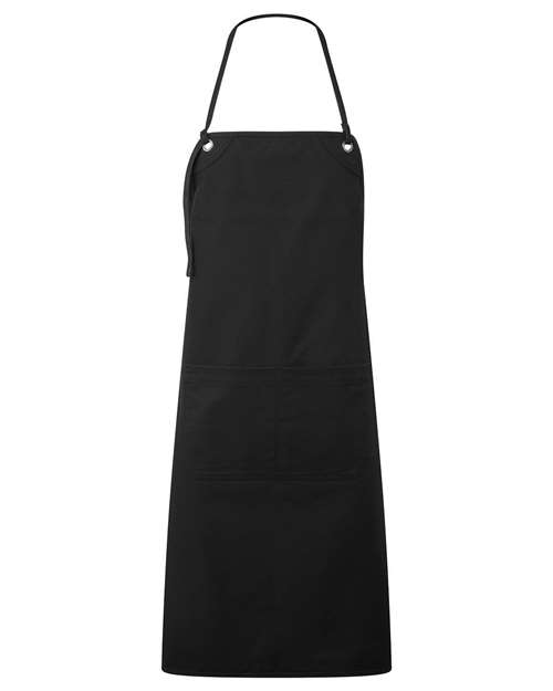 Artisan Collection by Reprime Artisan's Choice Double Pocket Canvas Apron - Black Front