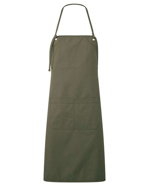 Artisan Collection by Reprime Artisan's Choice Double Pocket Canvas Apron - Olive Front