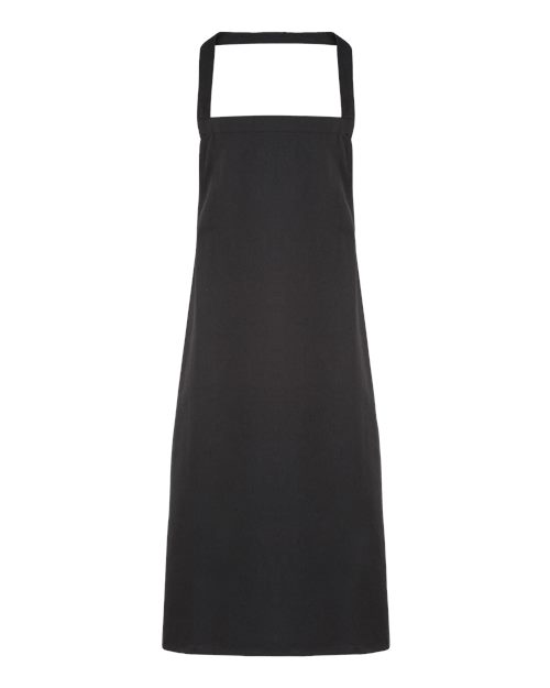 Artisan Collection by Reprime Organic Cotton Bib Apron - Black Front