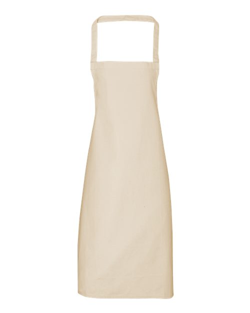 Artisan Collection by Reprime Organic Cotton Bib Apron - Natural Front