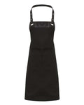 Artisan Collection by Reprime Espresso Bib Apron - Black/ Black Front