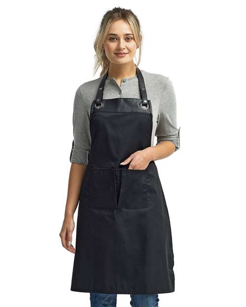 Artisan Collection by Reprime Espresso Bib Apron - Model Front