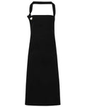 Artisan Collection by Reprime Calibre Heavy Cotton Canvas Bib Apron - Black Front