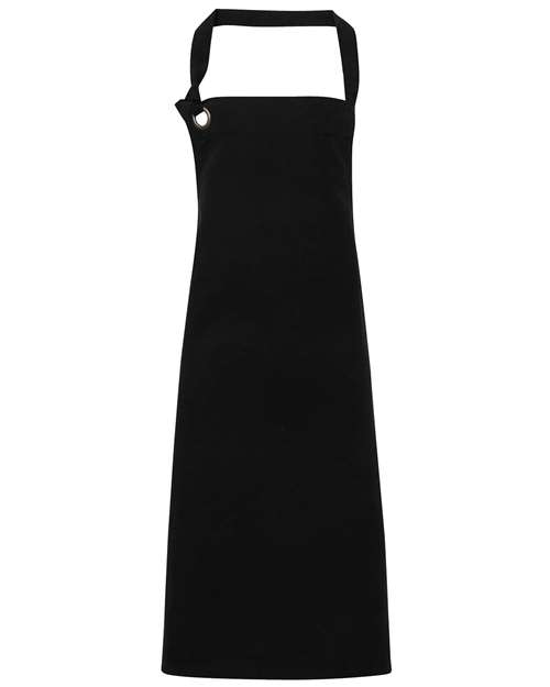 Artisan Collection by Reprime Calibre Heavy Cotton Canvas Bib Apron - Black Front