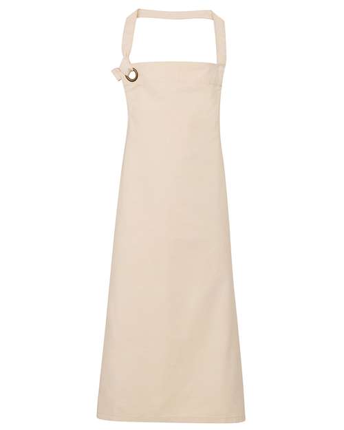 Artisan Collection by Reprime Calibre Heavy Cotton Canvas Bib Apron - Natural Front