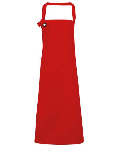 Artisan Collection by Reprime Calibre Heavy Cotton Canvas Bib Apron - Red Front