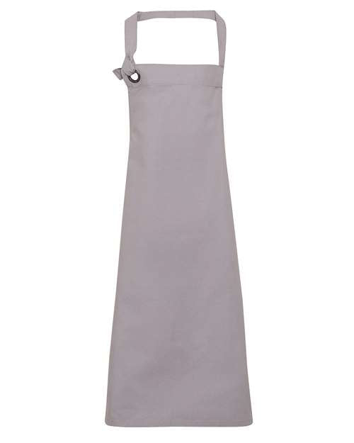 Artisan Collection by Reprime Calibre Heavy Cotton Canvas Bib Apron - Silver Front