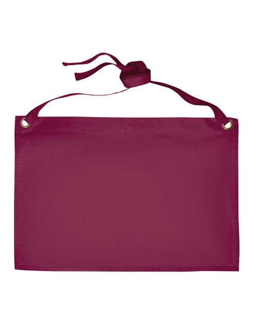 Artisan Collection by Reprime Calibre Heavy Cotton Canvas Waist Apron - Burgundy Front