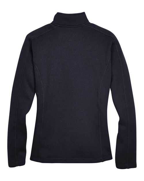 Devon & Jones Women's Bristol Full-Zip Sweater Fleece Jacket - Back