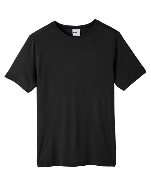 Unisex Fusion ChromaSoft™ Performance T-Shirt - Black Front