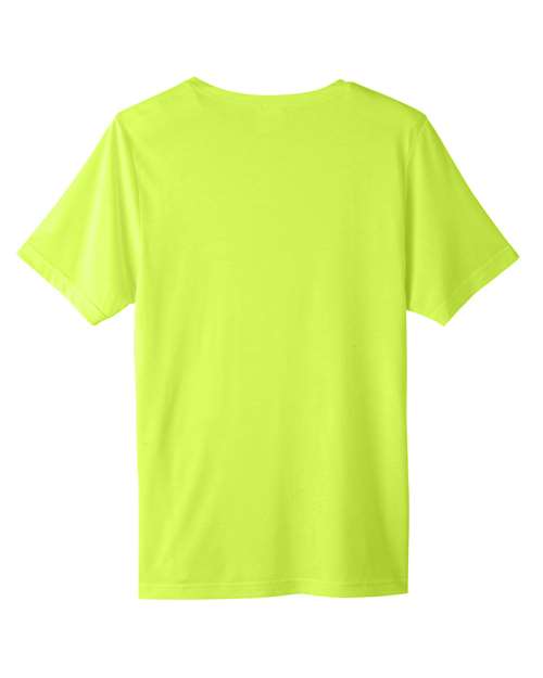 Unisex Fusion ChromaSoft™ Performance T-Shirt - Safety Yellow Back