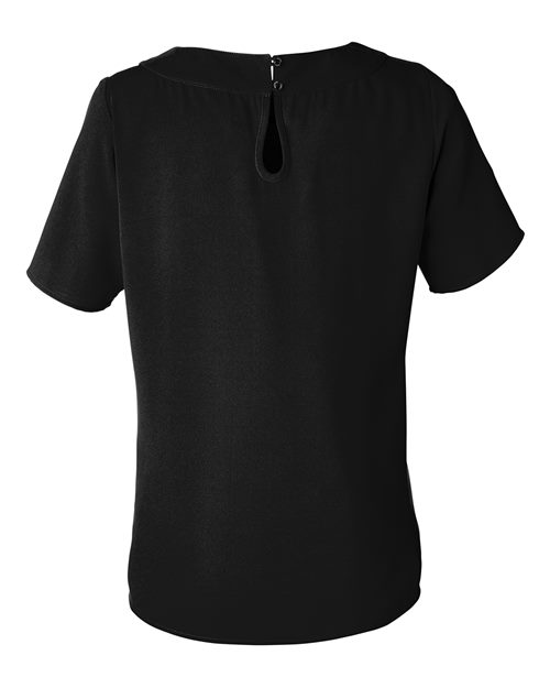 Devon & Jones Women's Perfect Fit™ Boat Neck Blouse - Back