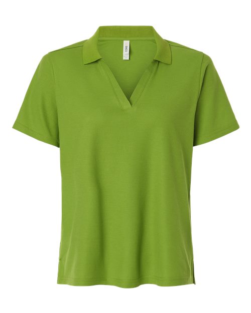 CORE365 Women's Resolve CVC Performance Pique Polo - Acid Green Front