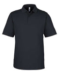 CORE365 Men's Market Snag Protect Mesh Polo - Black Front