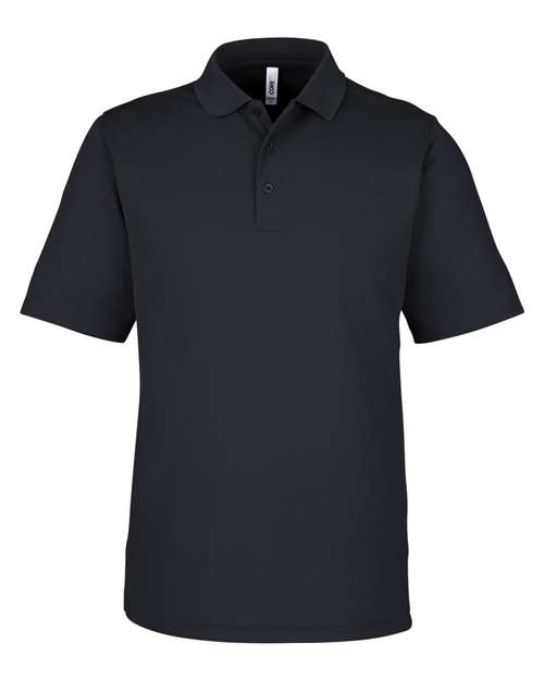 CORE365 Men's Market Snag Protect Mesh Polo - Black Front