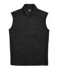 CORE365 Men's Journey Fleece Vest - Black Front