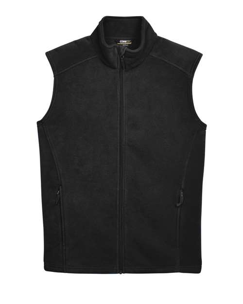 CORE365 Men's Journey Fleece Vest - Black Front