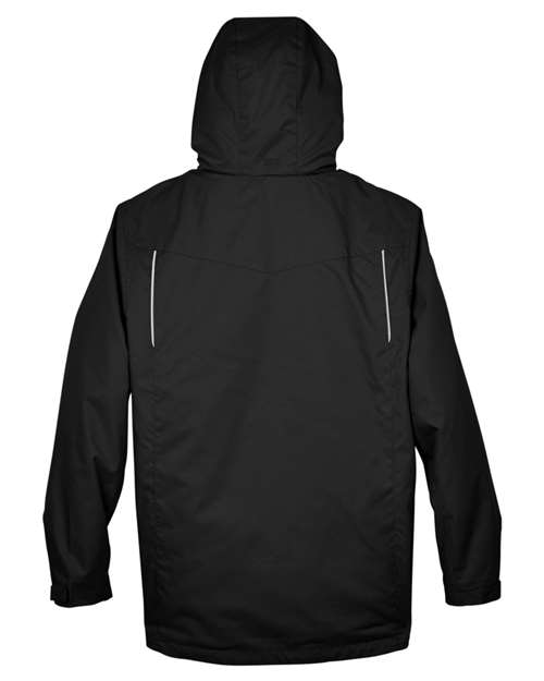 CORE365 Men's Region 3-in-1 Jacket with Fleece Liner - Back