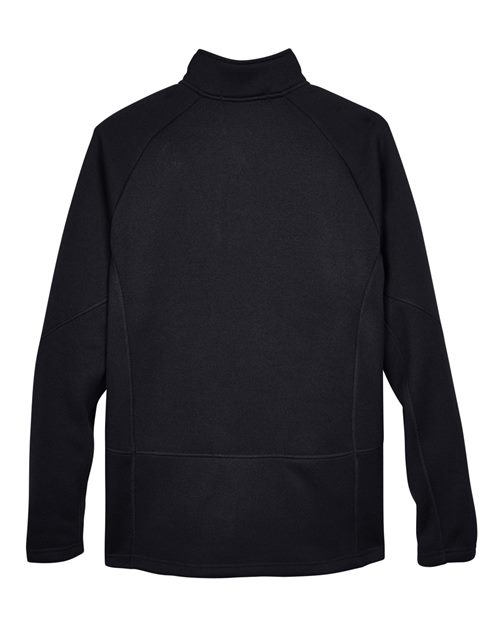 Devon & Jones Unisex Bristol Sweater Fleece Quarter-Zip Pullover - Back