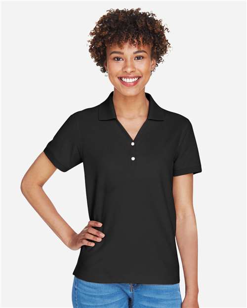 Devon & Jones Women's Pima Piqué Polo - Model Front