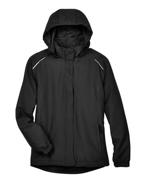 CORE365 Women's Brisk Insulated Jacket - Black Front