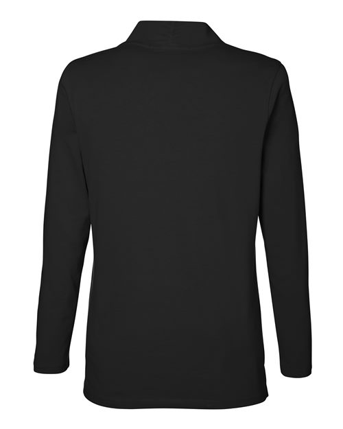 Devon & Jones Women's Raleigh Shawl Collar Knit Top - Back