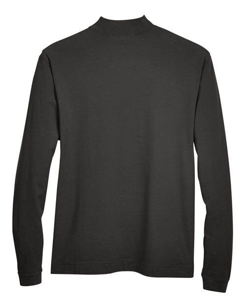 Devon & Jones Unisex Sueded Jersey Mock Neck T-Shirt - Back