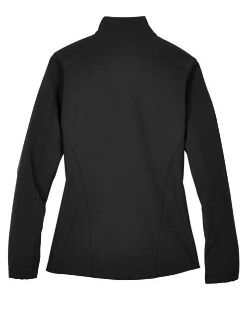 CORE365 Women's Cruise Two-Layer Fleece Bonded Soft Shell Jacket - Back