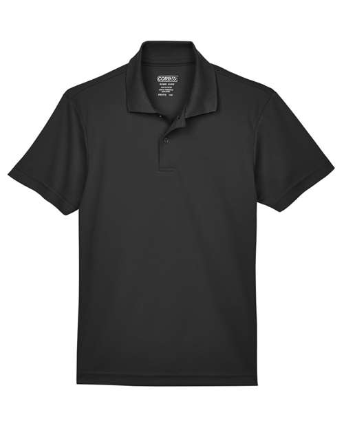 CORE365 Youth Origin Performance Piqué Polo - Black Front