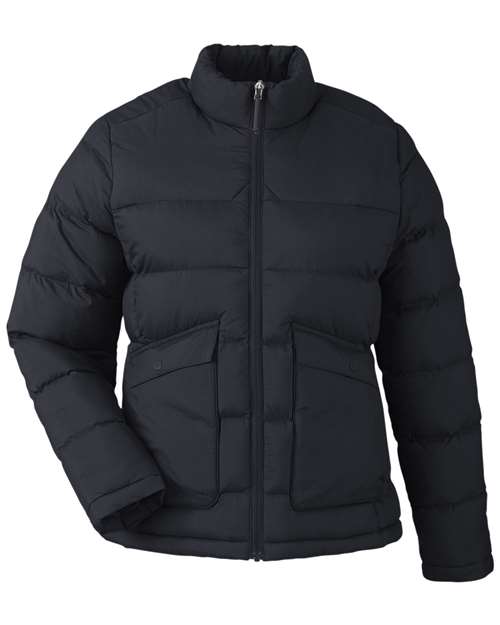 CORE365 Women's Inspire Puffer Jacket - Black Front