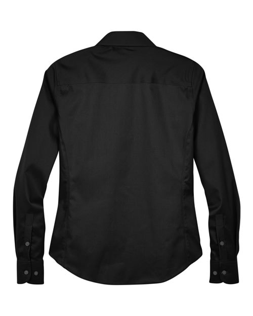 Devon & Jones Women's Crown Collection® Solid Stretch Twill Woven Dress Shirt - Back