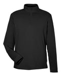 Devon & Jones Men's Raleigh Stretch Quarter-Zip Pullover - Black Front