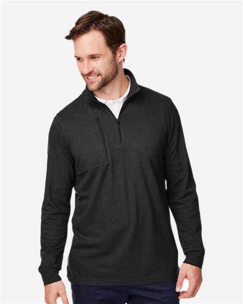 Devon & Jones Men's New Classics® Performance Quarter-Zip Pullover - Model Front