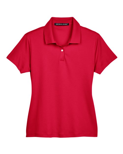 Devon & Jones Women's Pima-Tech™ Jet Piqué Polo - Red Front