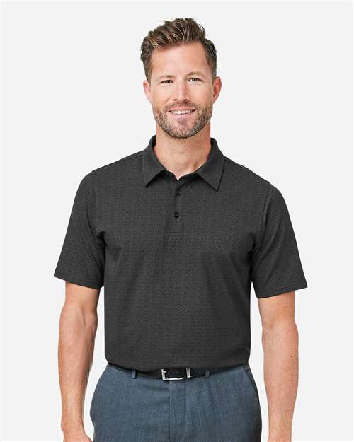 Devon & Jones Men's Crownlux Performance® Geo Polo - Model Front