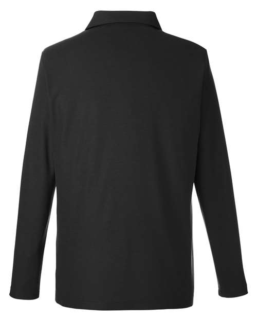 CORE365 Men's Fusion ChromaSoft™ Long Sleeve Pique Polo - Back