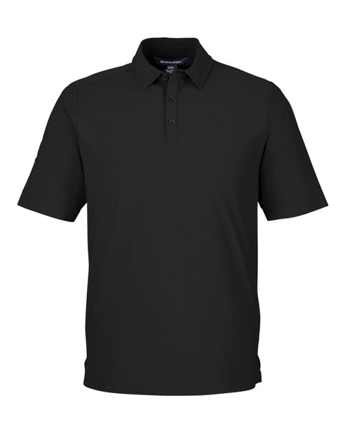Devon & Jones Men's CrownLux Performance® Windsor Welded Polo - Black Front