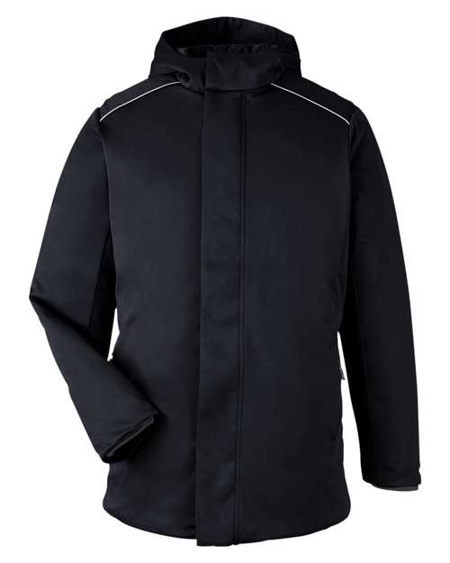 CORE365 Unisex Techno Lite Flat-Fill Insulated Jacket - Black Front