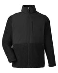 CORE365 Men's Journey Summit Hybrid Full-Zip - Black/ Black Front