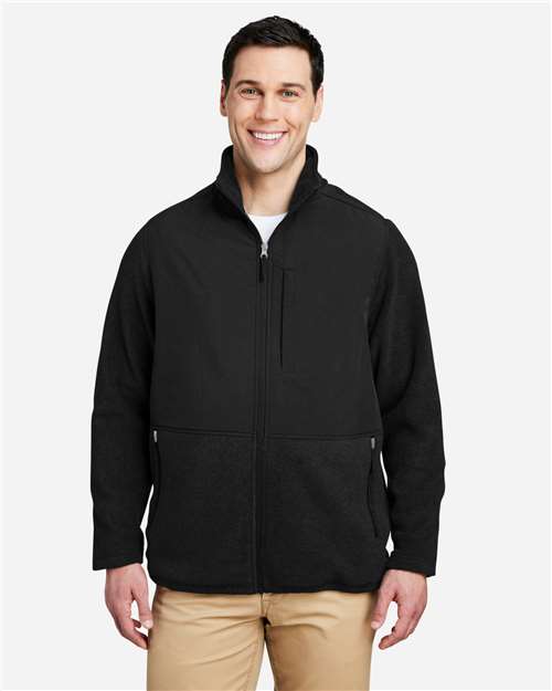 CORE365 Men's Journey Summit Hybrid Full-Zip - Model Front