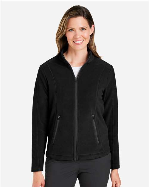 Devon & Jones Women's CrownLux Performance® Fleece Full-Zip Jacket - Model Front