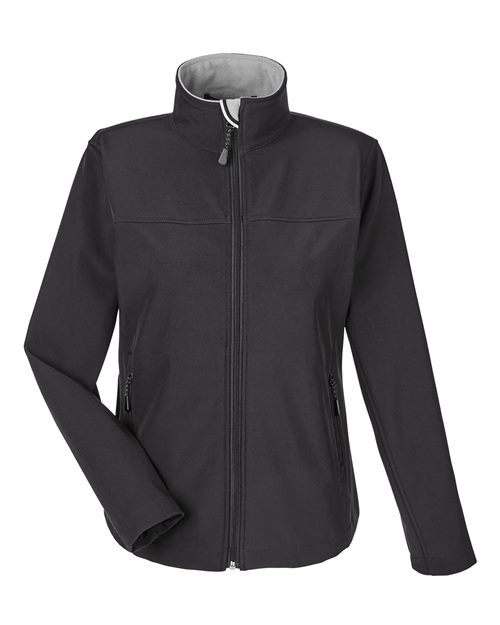 Devon & Jones Women's Soft Shell Jacket - Black Front