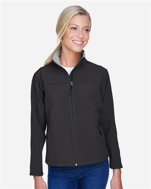 Devon & Jones Women's Soft Shell Jacket - Model Front