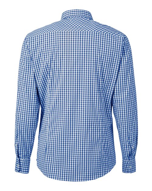 Devon & Jones Men's CrownLux Performance® Gingham Dress Shirt - Back