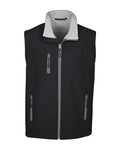 Devon & Jones Unisex Soft Shell Vest - Black Front
