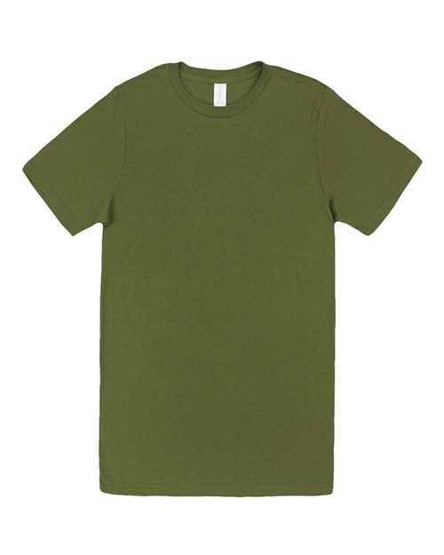 Lane Seven Unisex Deluxe Tee - Army Green Front