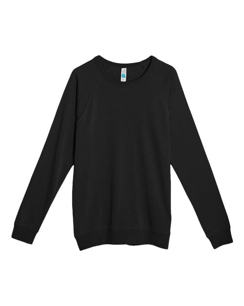 Lane Seven Unisex French Terry Crewneck Sweatshirt - Black Front
