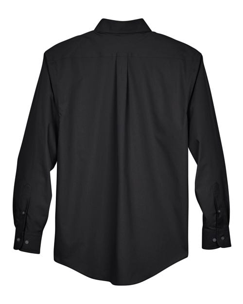 Devon & Jones Men's Tall Crown Collection® Broadcloth Woven Dress Shirt - Back