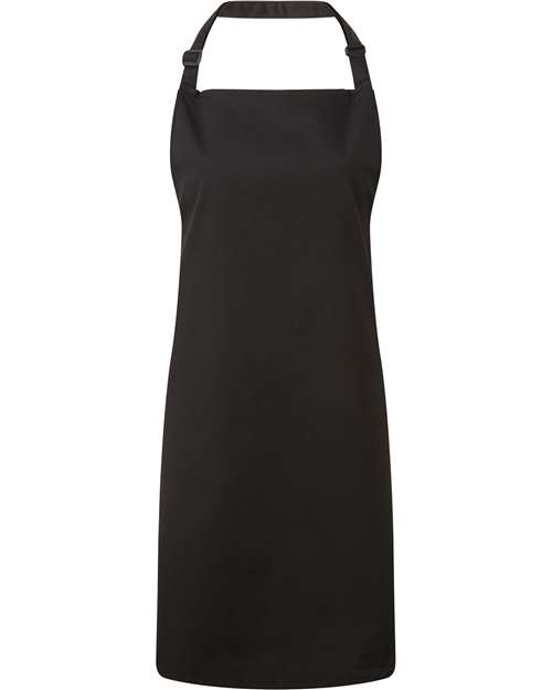 Artisan Collection by Reprime Recycled Bib Apron - Black Front